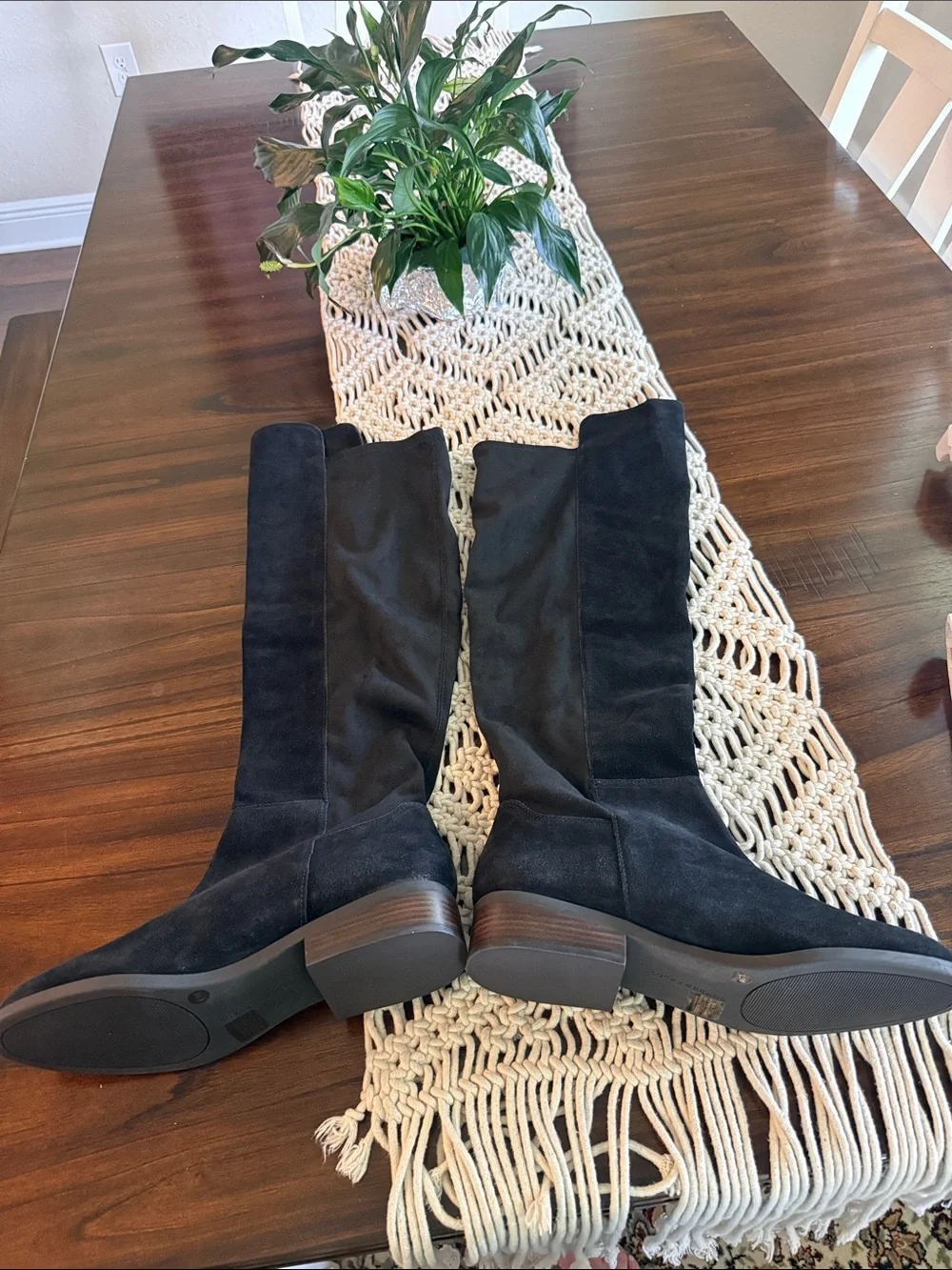 Lucky Brand Black Suede Over-the-Knee Boots